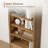 69.7" Farmhouse Arched Bookshelf with Open Display Shelves, 7 Tier Modern Bookcase with 2 Spacious Drawers and Cabinet-1043744683