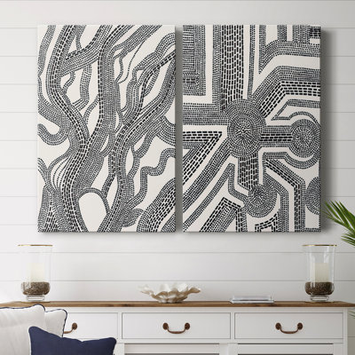 Dots and Dashes I-Premium Gallery Wrapped Canvas -Ready to Hang