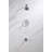 Ardua Collection Shower Trim System: 4-Function 4" Round Shower Head, Single Handle Set, Tub Spout & Rough-in Valve Included - Chrome Polished-92460921