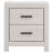 Brantford Coastal White 2-Drawer Nightstand-1216537387