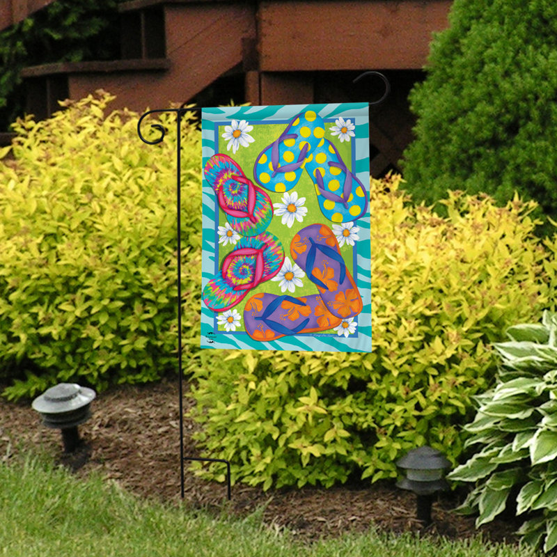Fun Flip Flops Summer Garden Flag