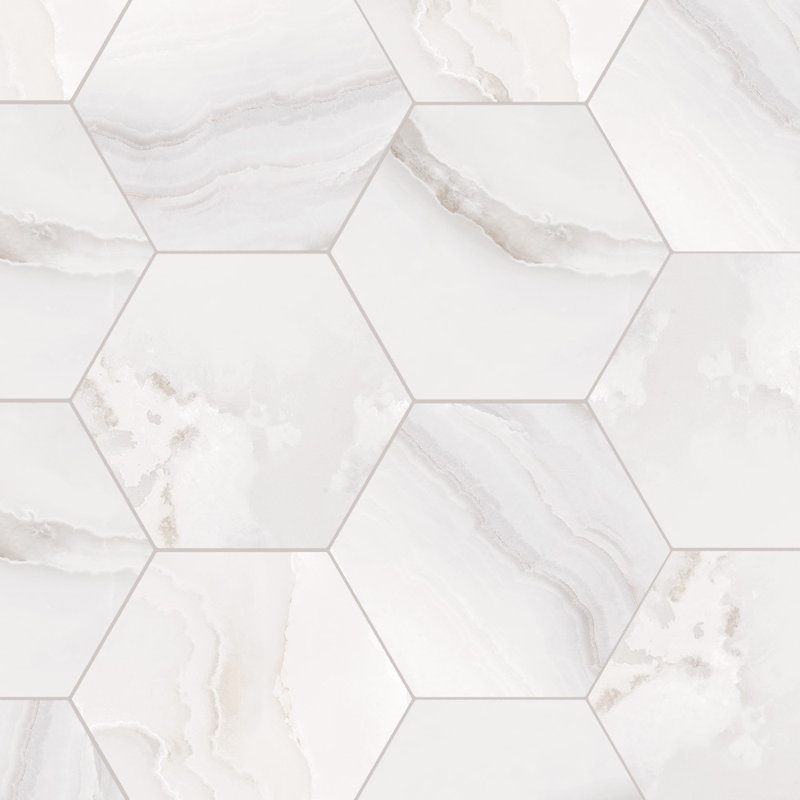 Serene Essence Hexagon White, White