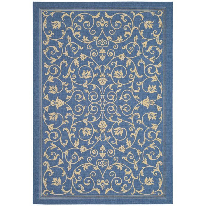 Cokley Performance Floral Indoor/Outdoor Area Rug, Square 7'1