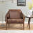 Jahzir 27.6" W Vegan Leather Upholstered Armchair-812535817