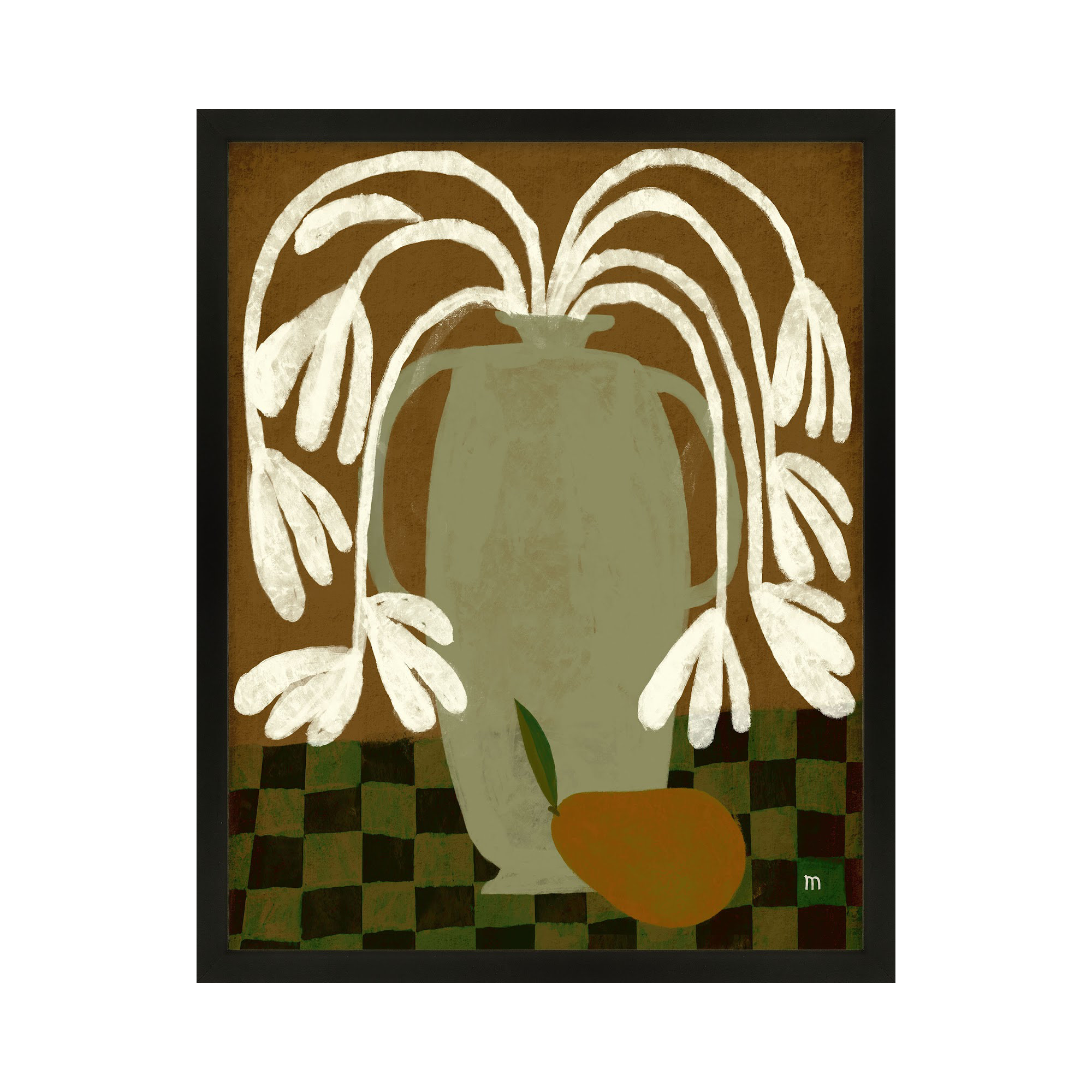 Pear by StudioM, 38" H x 30" W x 1.25" D, Black