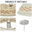 1-Light Felt Shade Pendant Light – White Metal Finish - Adjustable