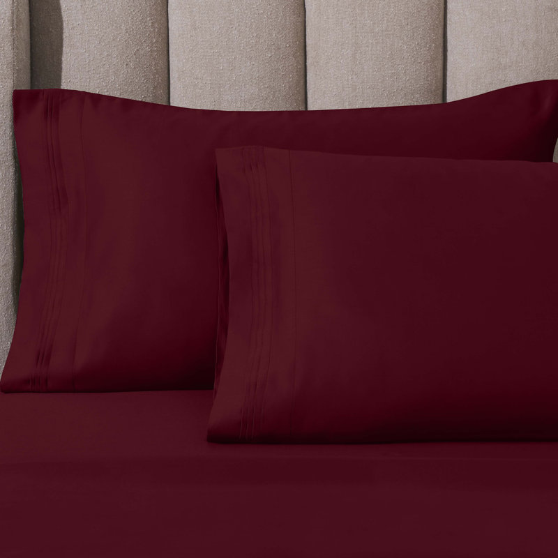 Taie d'oreiller en satin de coton égyptien de luxe à densité de tissage 1000 fils Arling, Taie d'oreiller très grande
