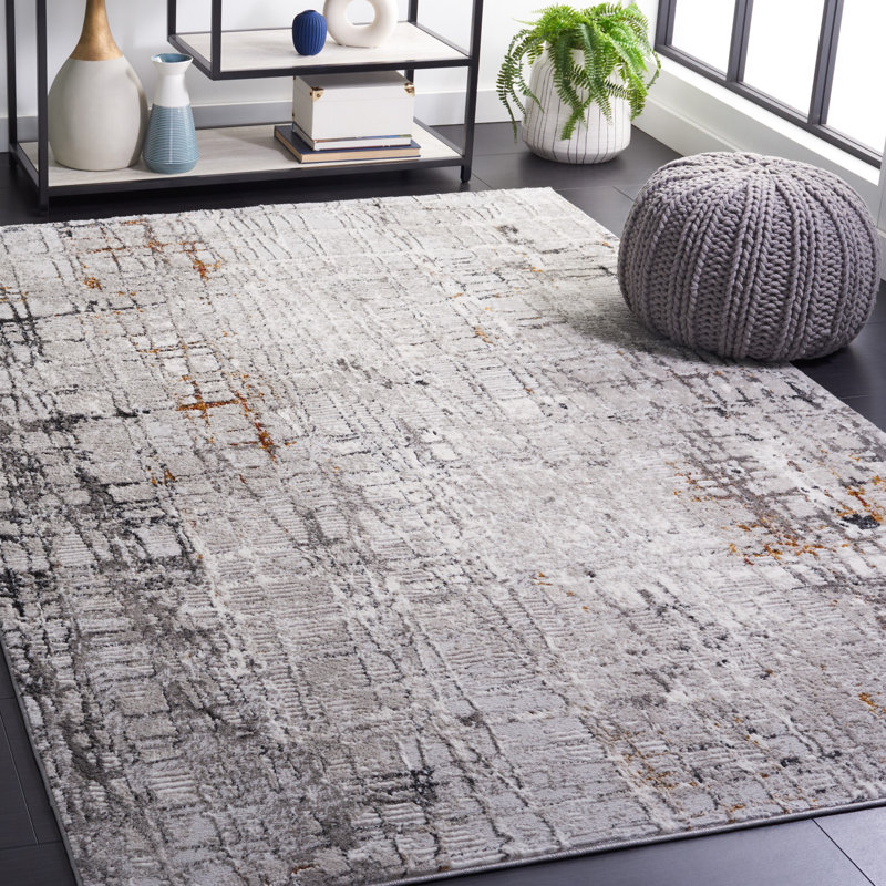 Milstein 500 Performance Geometric Rug, Rectangle 5'3" x 7'6"