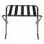 Porte-bagages portable en métal 680 × 400 × 560mm (noir) - Durable, léger, pliable (ou fixe, si non pliable) pour la maison / l'hôtel, facile à déplacer