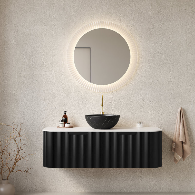 Dessus de meuble-lavabo 48 po, Noir, L 48 po