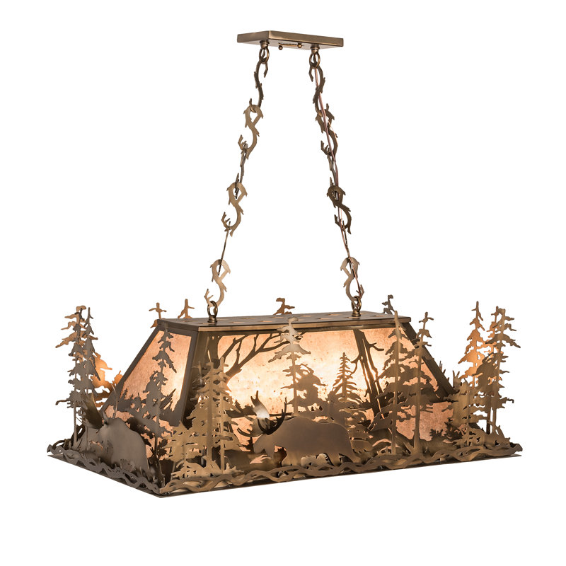 Rustic Lodge 6 - Light Pendant, 41" H x 34" W x 22" D