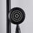 8" Rainfall Shower And Handheld In Matte Black For Relaxing Experience Head With Durability