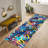 Chic Non-Woven Thin Type Printed Rug Featuring Elegant Floral Design Ideal for Stylish Home Interiors-927872961