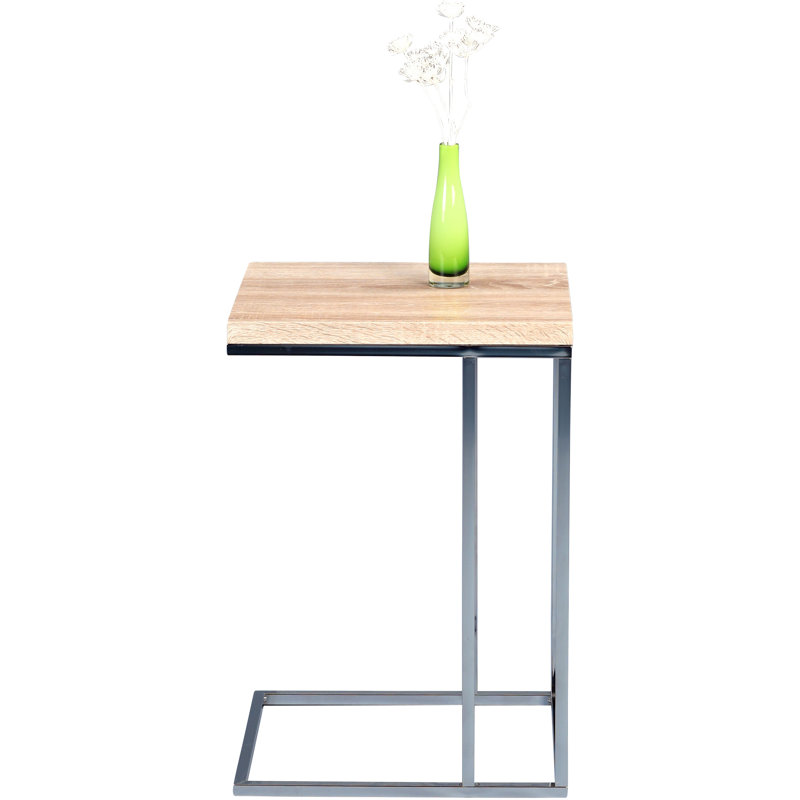 Devera Side Table, Chrome-plated metal