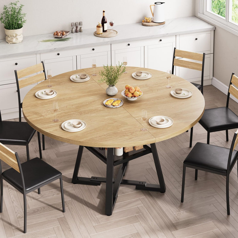 Table de salle à manger 51 pi., H 30 po x L 51 po x l 51 po, Naturel