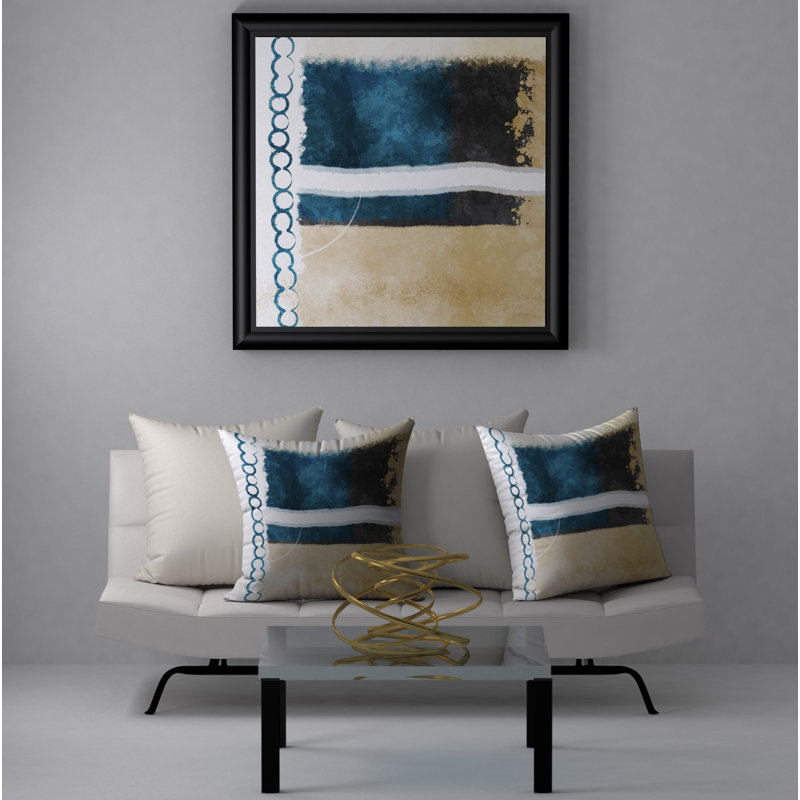Reversible Throw Pillow, 24" x 24"