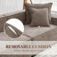Makassar 89.37' Sofa with Square Armrests-816851475