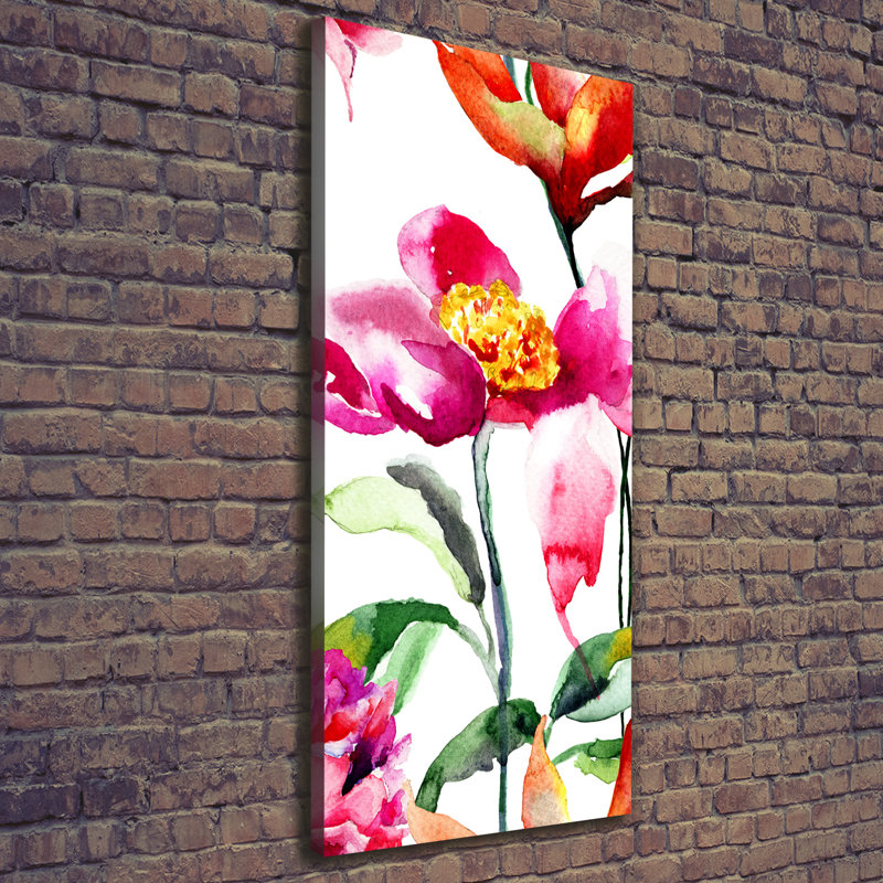 Field Flowers - Wrapped Canvas Print