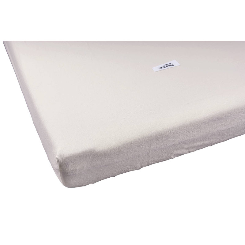 100% Cotton Fitted Sheet, Natural