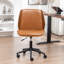 Chaise de bureau rembourrée en similicuir Bryonie-340057851