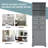 Tall Storage Cabinet: 3 Drawers + Adjustable Shelves, Water-proof Mdf, Anti-toppling For Bathroom/study/office-1963047248