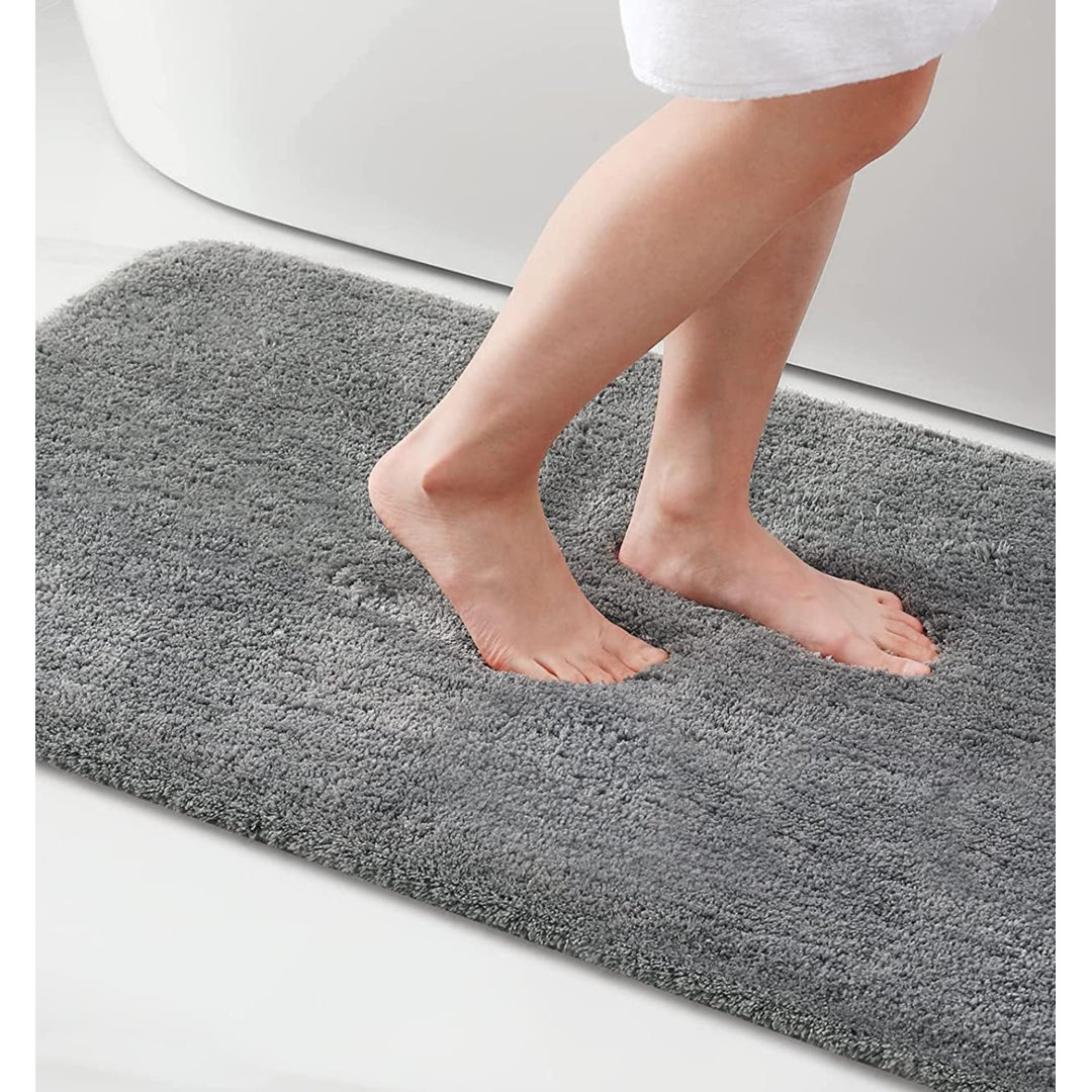 Microfiber 40 x 60 cm, Extra Soft Machine Wash and Dry Rectangle Bath Rug