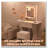 Small Space Makeup Vanity with Stool