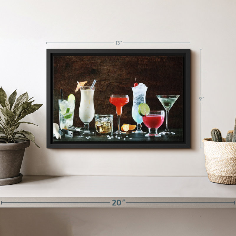 " Cocktail Spread Canvas Print ", 9" H x 13" W