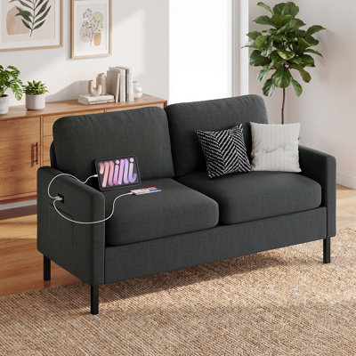 Redi Upholstered 56.3'' Loveseat