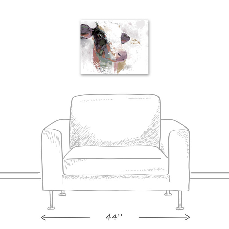 « painted laitier cow », reproduction d’impression sur toile