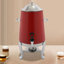 Distributeur de thé à boisson chaude en acier inoxydable 3,4 gallons avec support et support à carburant-2008795288