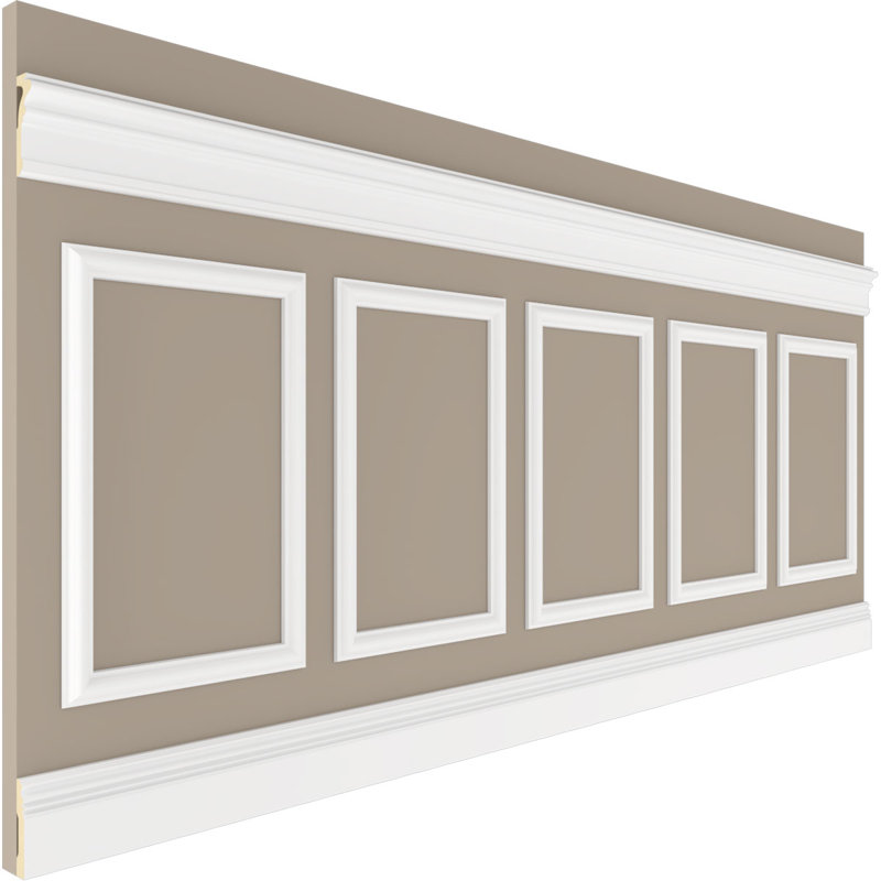 40'' H x 94.5'' W x 0.5'' D Wainscot Panelling