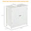 Meuble-lavabo sur pied 24 po - Blanc