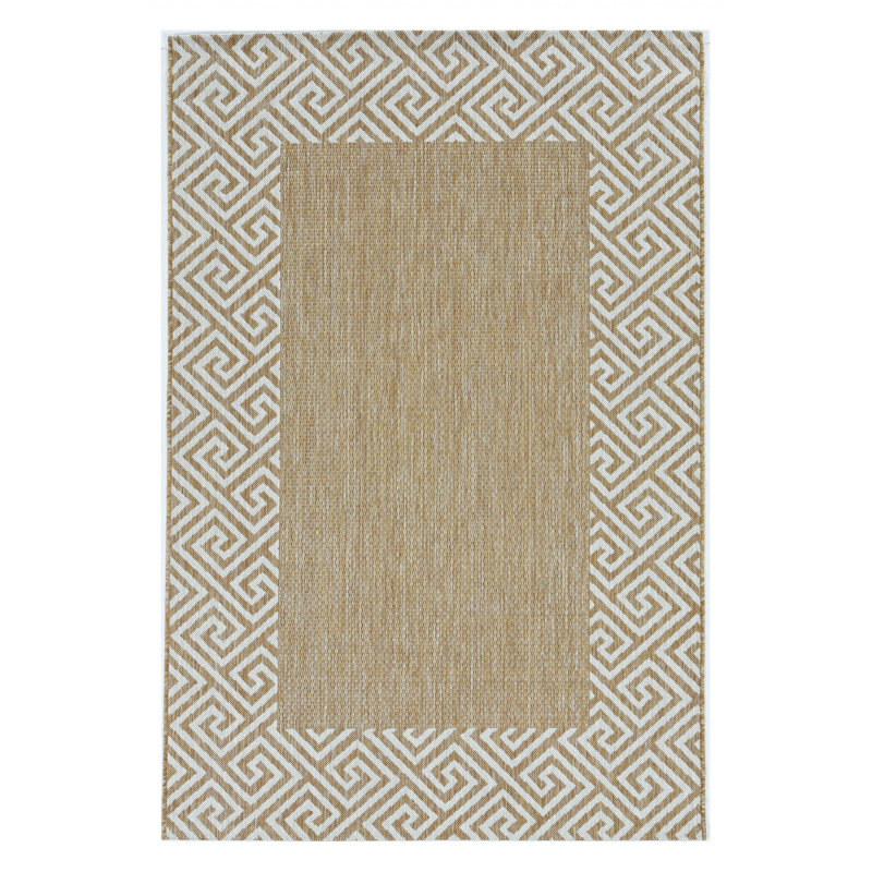 3' X 5' Natural Polypropylene Area Rug