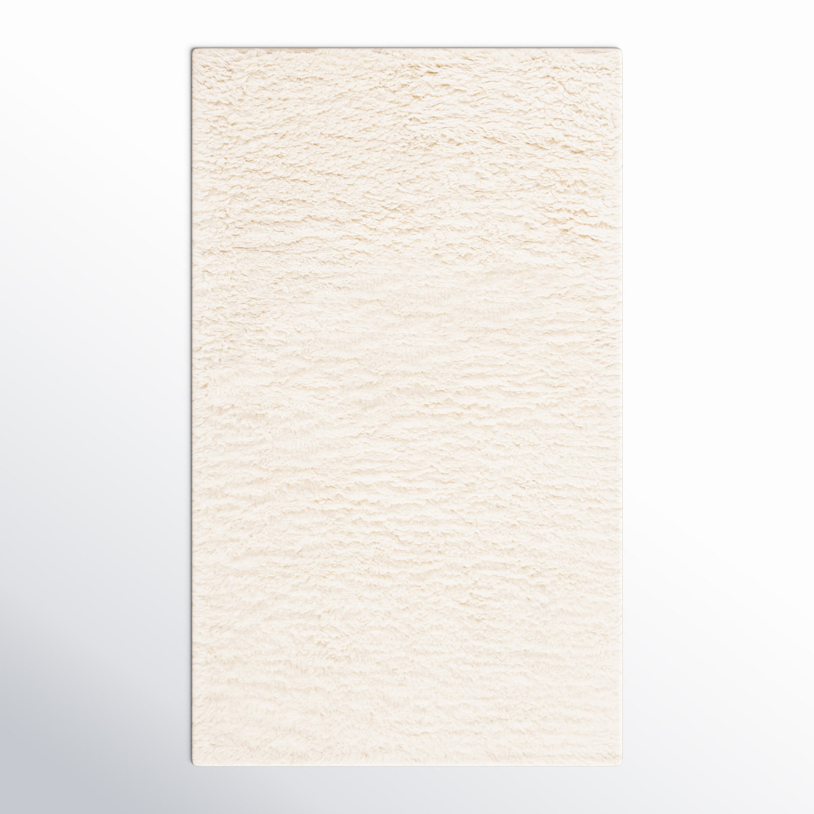 Abriel Handmade Wool Ivory Rug, Rectangle 3' x 5'