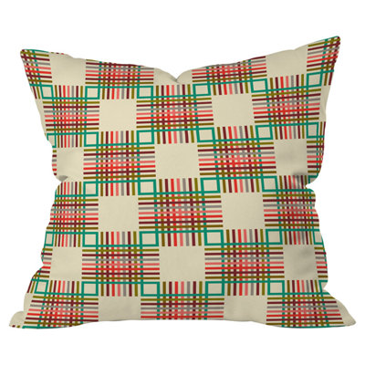 Cross Hatch Indoor/Outdoor Throw Pillow