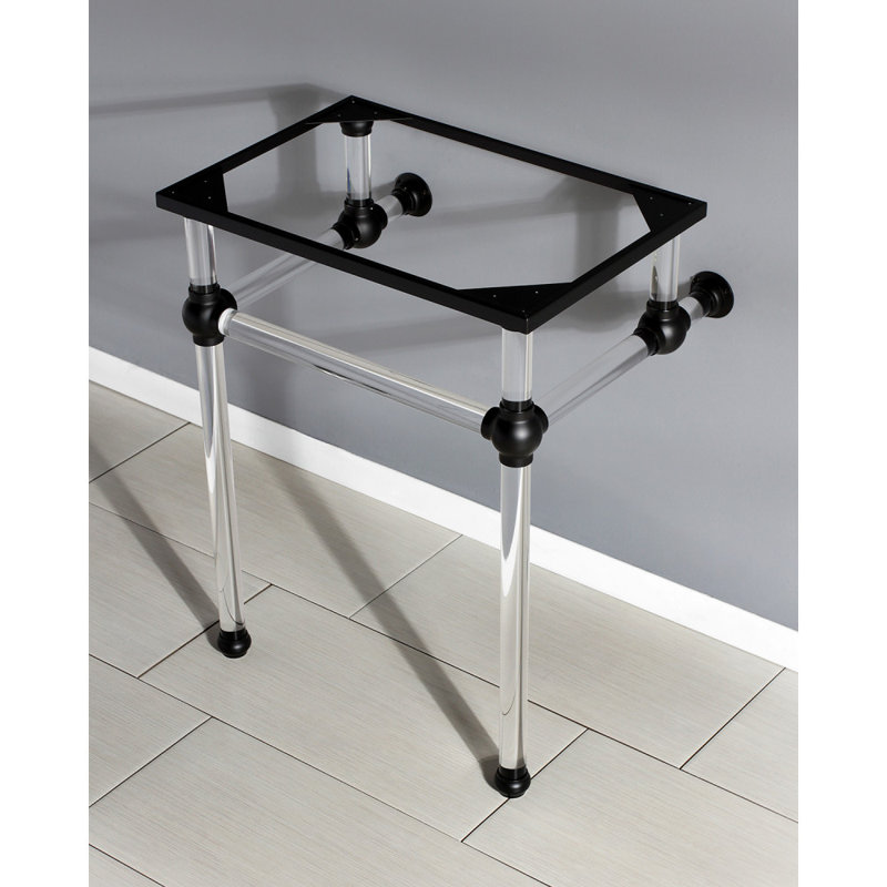 Kingston Brass Templeton Acrylic Console Sink Legs, Matte Black