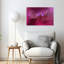 Magenta Petal Drops Delicate Romantic Serene Flower Nature Wall Art Print 1 Piece Wrapped Canvas Wall Art-2031810360