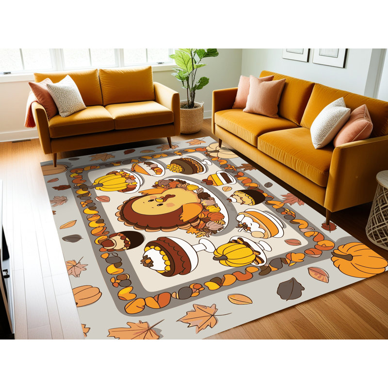 Tapis de Noël East Urban Home, Rectangulaire 2 pi x 3 pi
