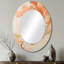 Miroir mural rose et blanc Coastal Coral Collage III - Crème-2131008932