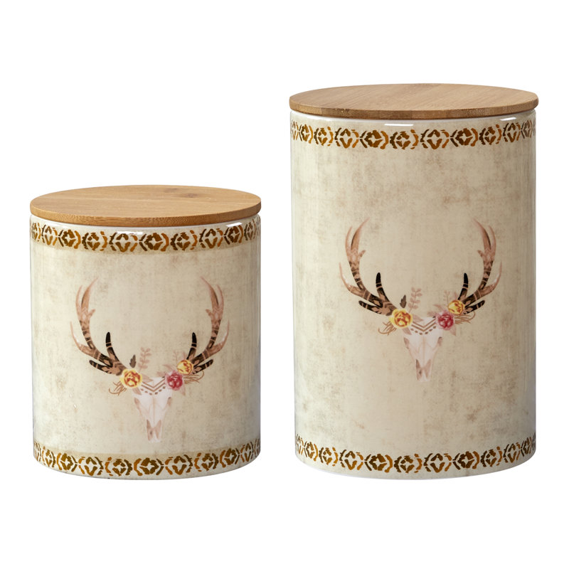 Ensemble de 2 pots crâne