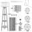 Modern Floor Lamp With Shelves, Adjustable 3-Tier Standing Lamp With 3-Color Temperature LED Bulbs For Living Room And Bedroom