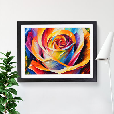 XH1022-7563X Rose Flower Vol.5 Abstract - Single Picture Frame Painting