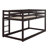 Twin Size Stacked Floor Bunk Bed With Ladder Included-1014622936