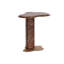 Table d'appoint ISOLA - Effet marbre - Moka
