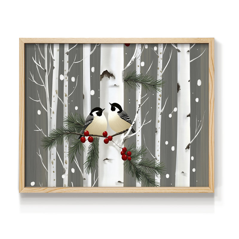 Chirstmas Art-LVIII -Framed Print - Restickable, H 11 po x l 14 po, Naturel