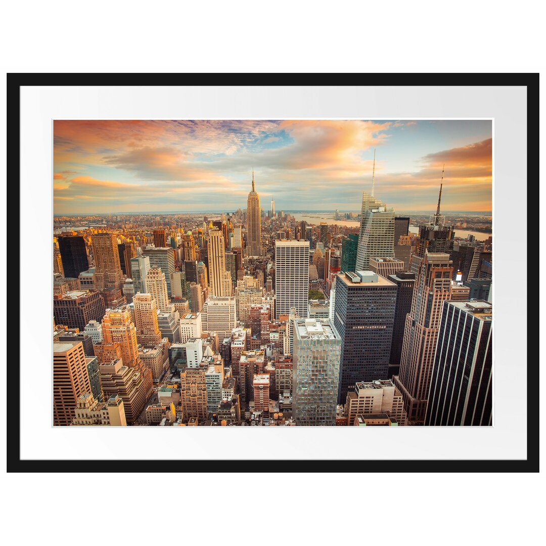 Gerahmtes Poster Skyline von New York