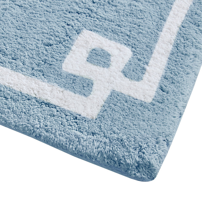 Premium Cotton Tufted Bath Mat - , Blue, Single - 40" L x 24" W