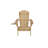 Foldable Adirondack Chair With Cup Holder Conversation Set, 2 Foldable Adirondack Chairs With Cup Holders With Ottoman And 1 End Table