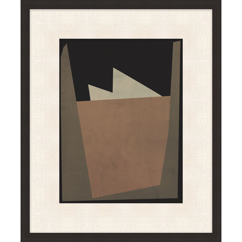 "Texture and Shapes 5", reproduction d'art encadrée, H 31,25 po x l 27,25 po